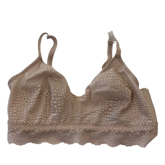 NATORI BEYOND CONVERTIBLE WIRELESS BRA Beige  Size 32DD - Picture 1 of 12